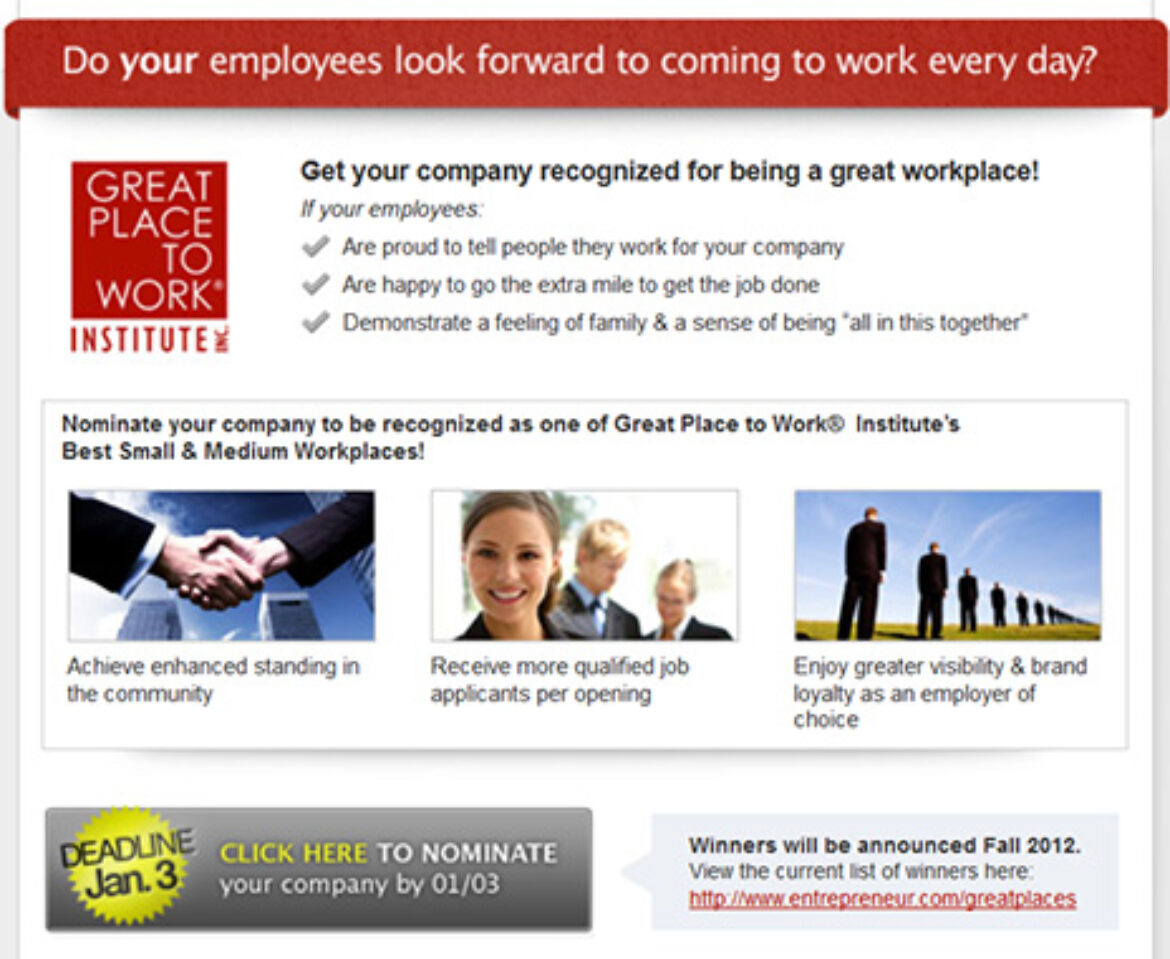 A Great Place To Work