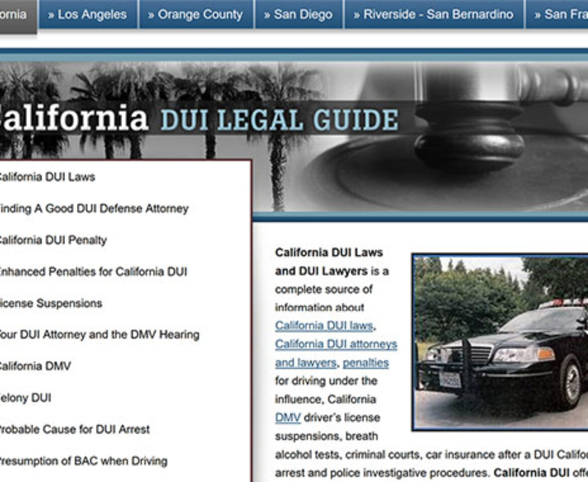 California DUI Legal Guide